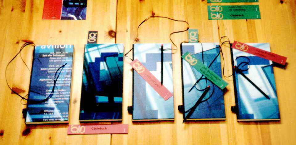 BuchbindeAtelier . Kochinke
Gästebücher Gutenberg-Pavillon